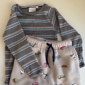 Mayoral minymo 18 month set adorable print organic cotton top